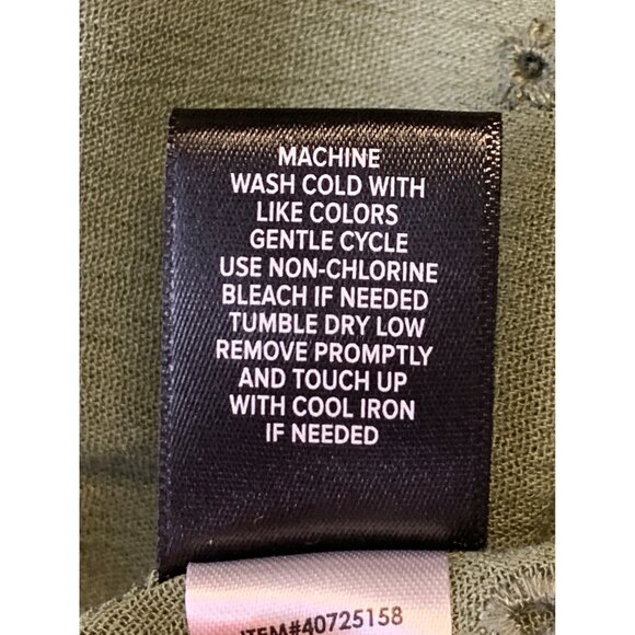 Torrid Women Plus 1 1X Blouse Green Button-Up Top Short Sleeve Square Nec New - Picture 8 of 9